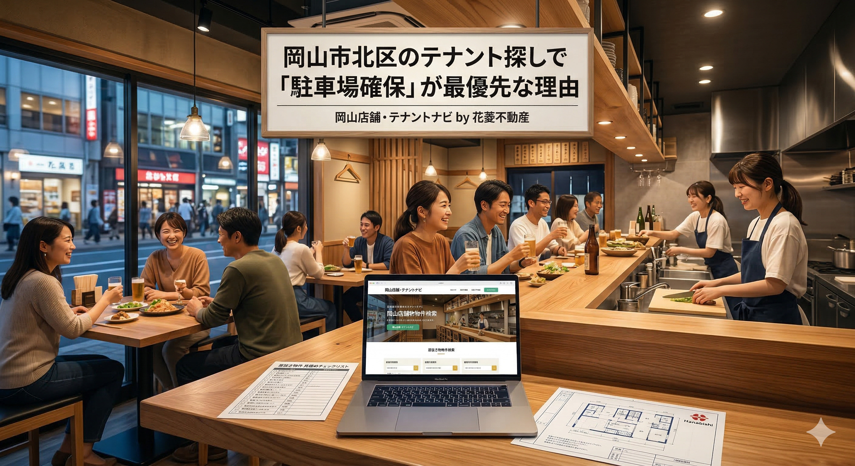 岡山市北区のテナント探しで「駐車場確保」が最優先な理由の画像