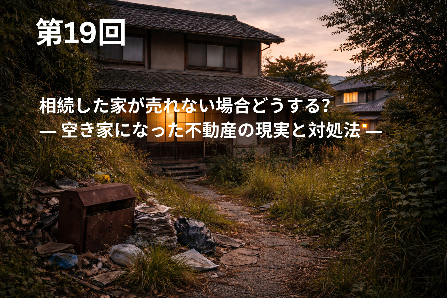 相続した家が売れない場合どうする？  ― 空き家になった不動産の現実と対処法 ―の画像