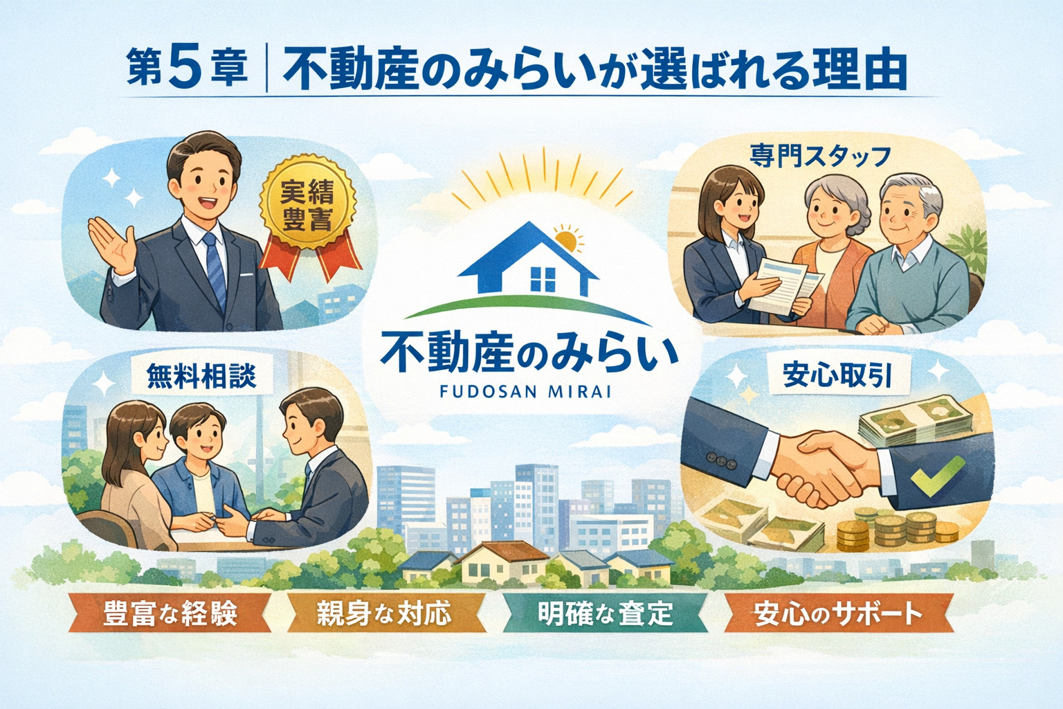 不動産のみらいが選ばれる理由