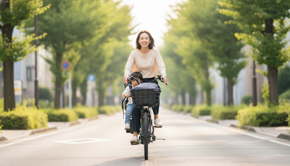 西宮で車なし子育て！電動自転車＆バスが便利なカーフリーエリアの画像