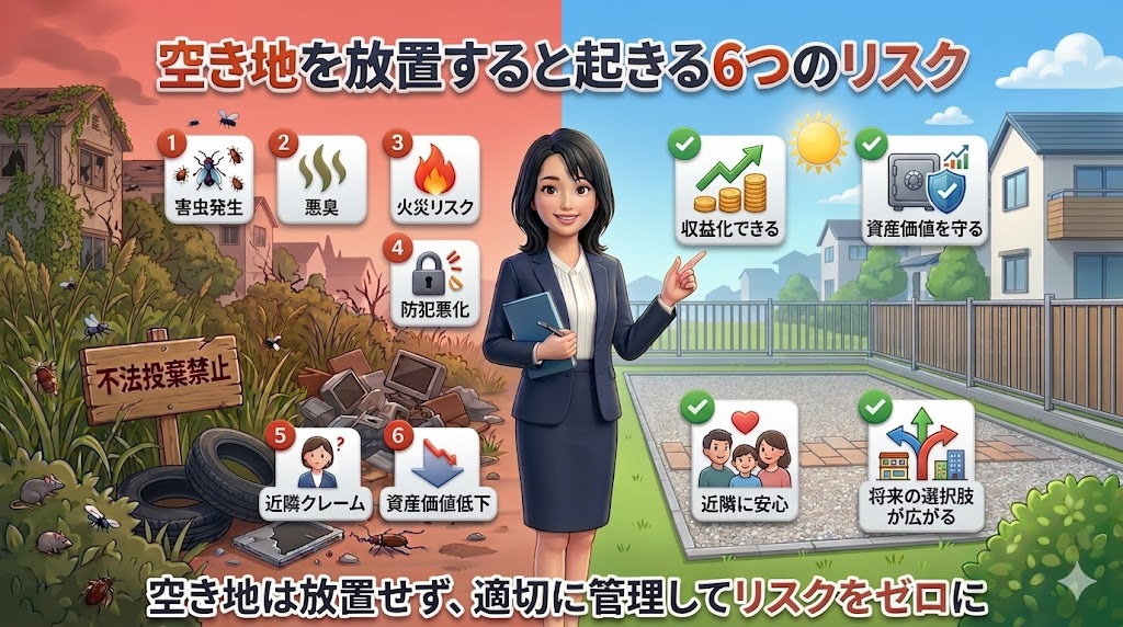 空き地を放置すると起きる6つのリスクと今すぐできる対策の画像