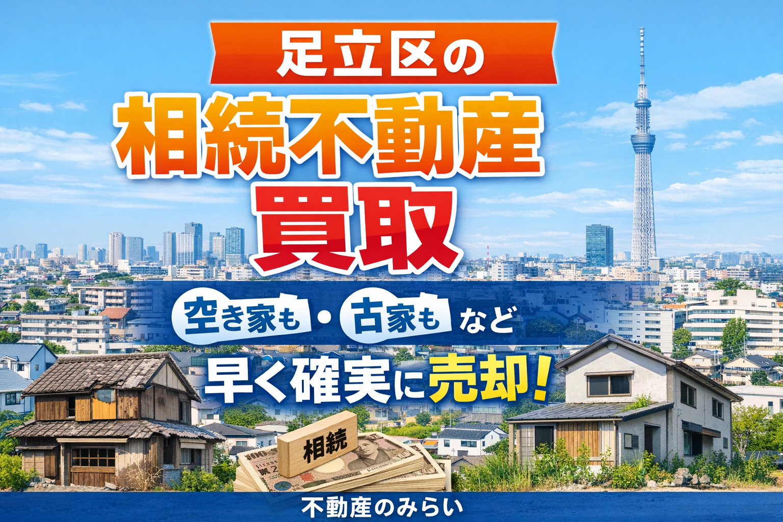 【2026年最新版】足立区で相続不動産を買取で売却する完全ガイド  空き家・古家・共有名義も最短で現金化する方法をプロが解説｜不動産のみらいの画像