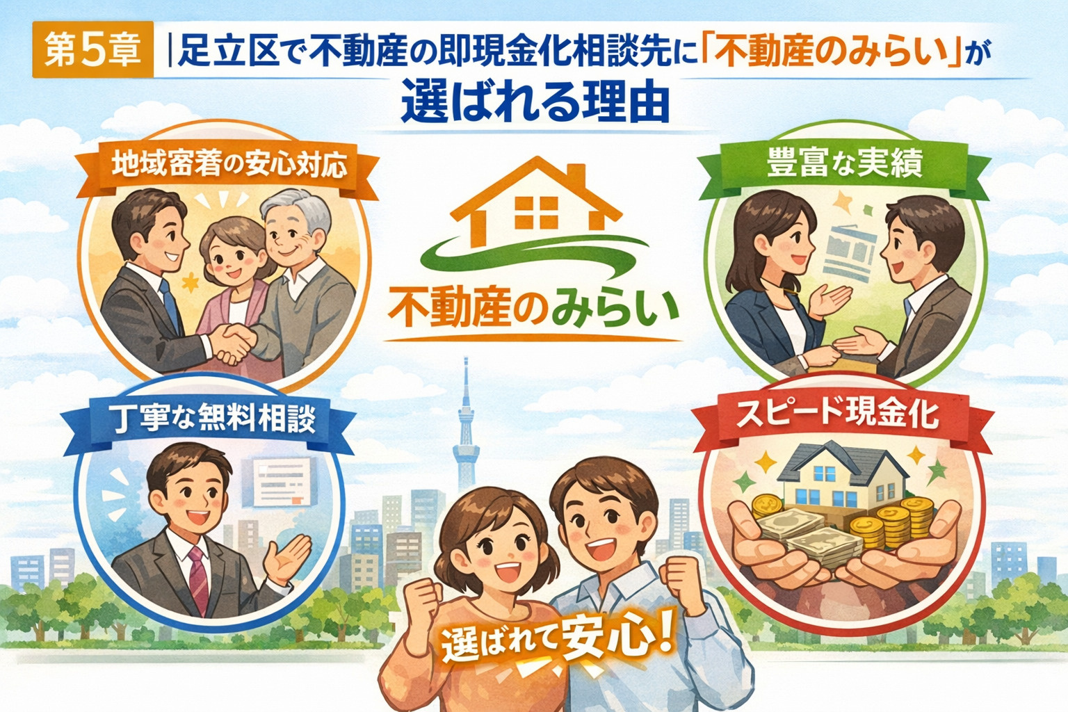 不動産のみらいが即現金化相談で選ばれる理由の画像