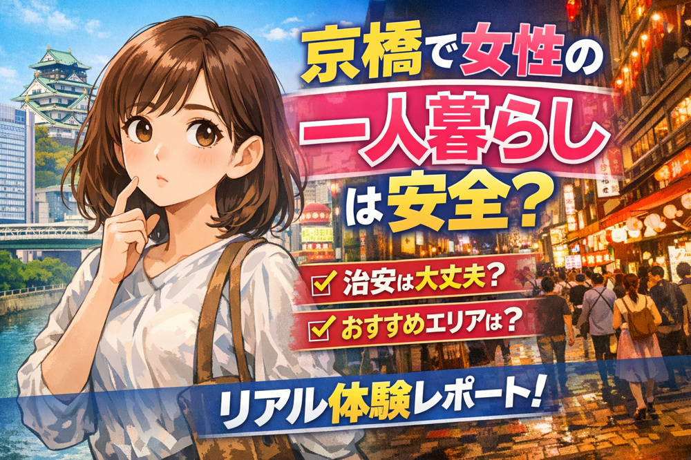 京橋で女性の一人暮らしは危険？治安のリアルと安全に住むコツを徹底解説の画像