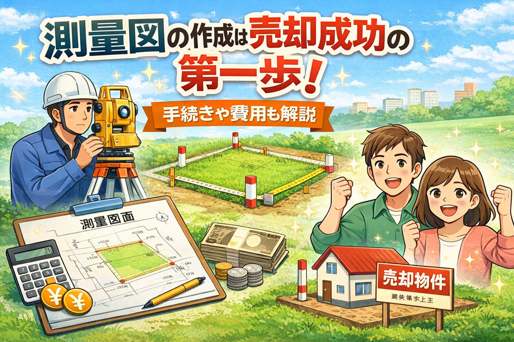 測量図の作成は売却成功の第一歩！手続きや費用も解説の画像