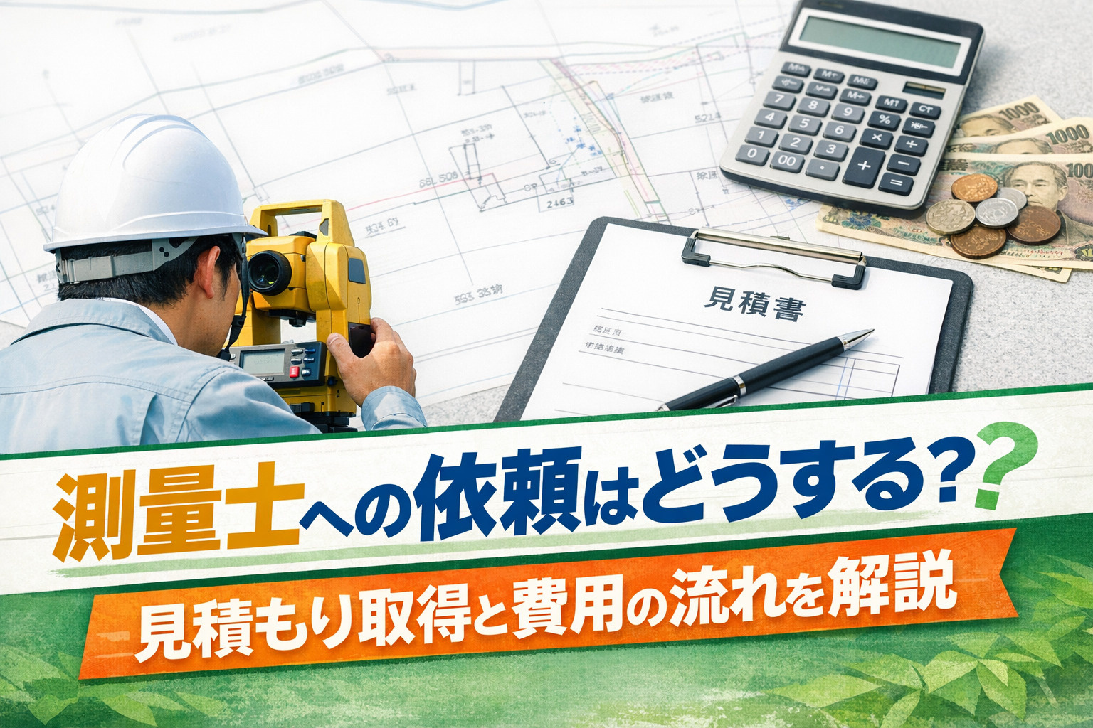 測量士への依頼はどうする？見積もり取得と費用の流れを解説の画像
