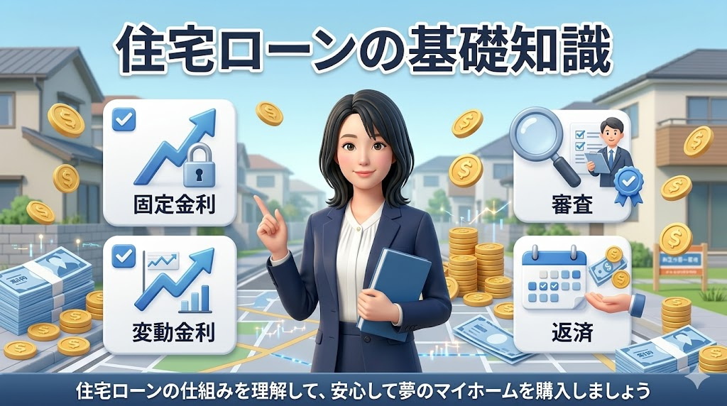 住宅ローンの基礎知識｜金利・返済・審査のポイントをプロがゼロから解説の画像