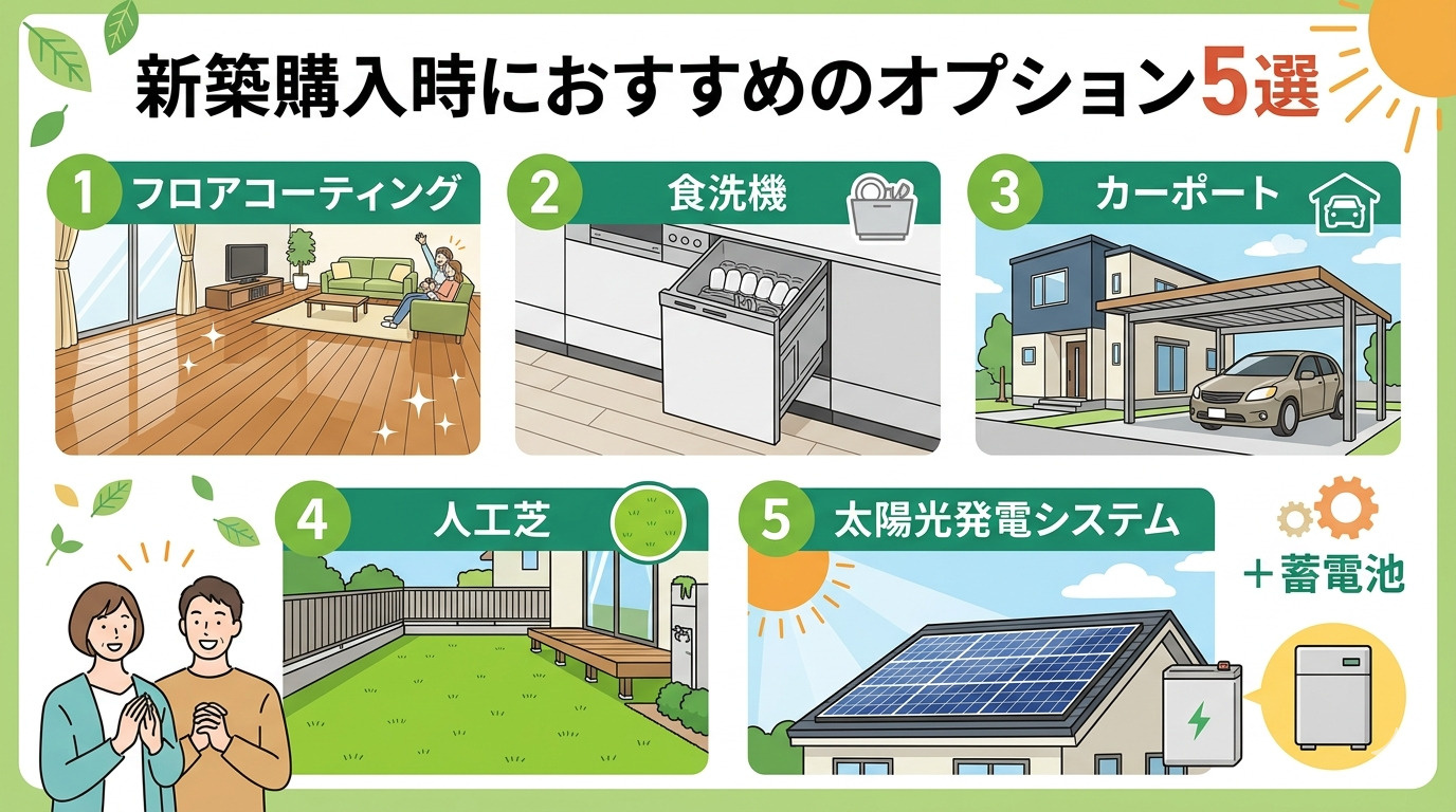 太田市で新築購入時におすすめのオプションの画像