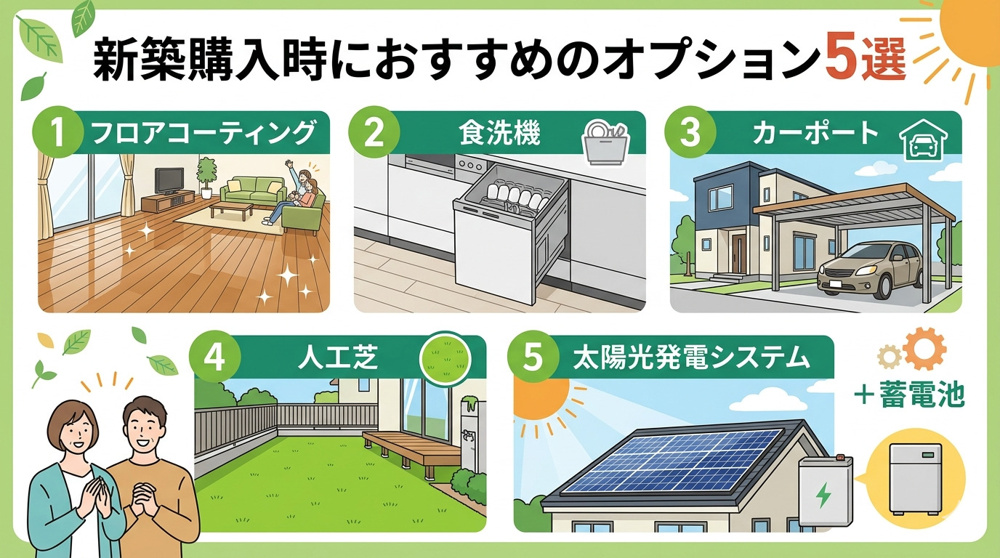 太田市で新築購入時におすすめのオプションの画像