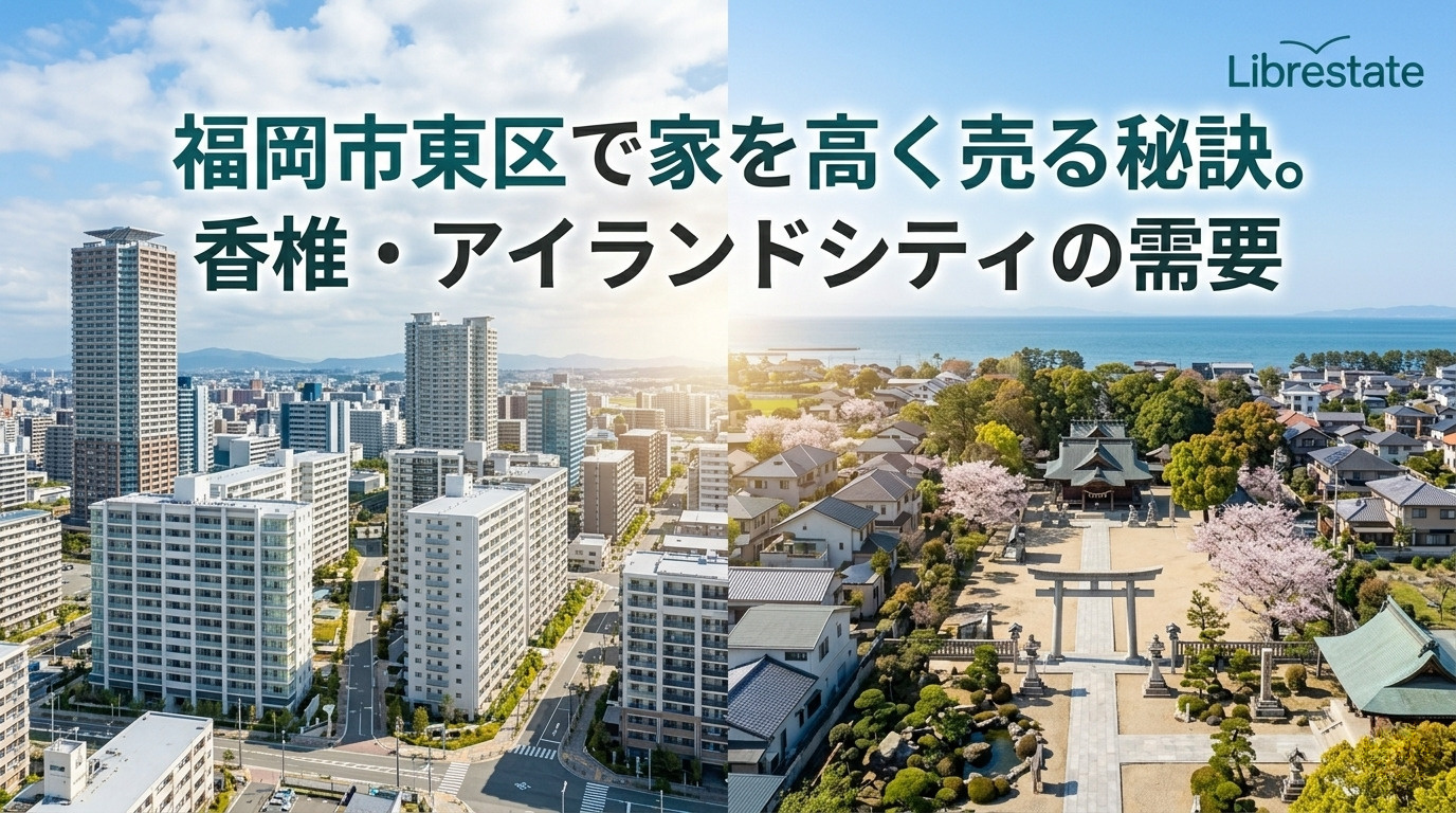 福岡市東区で家を高く売る秘訣。香椎・アイランドシティの需要の画像