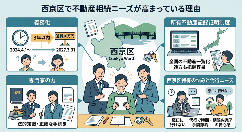 西京区で不動産の相続手続きに悩んでいませんか？サポート内容や選び方をまとめてご紹介の画像