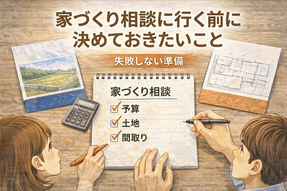 家づくり相談に行く前に決めておきたいこと6つ｜大東市で注文住宅を後悔なく進める準備の画像