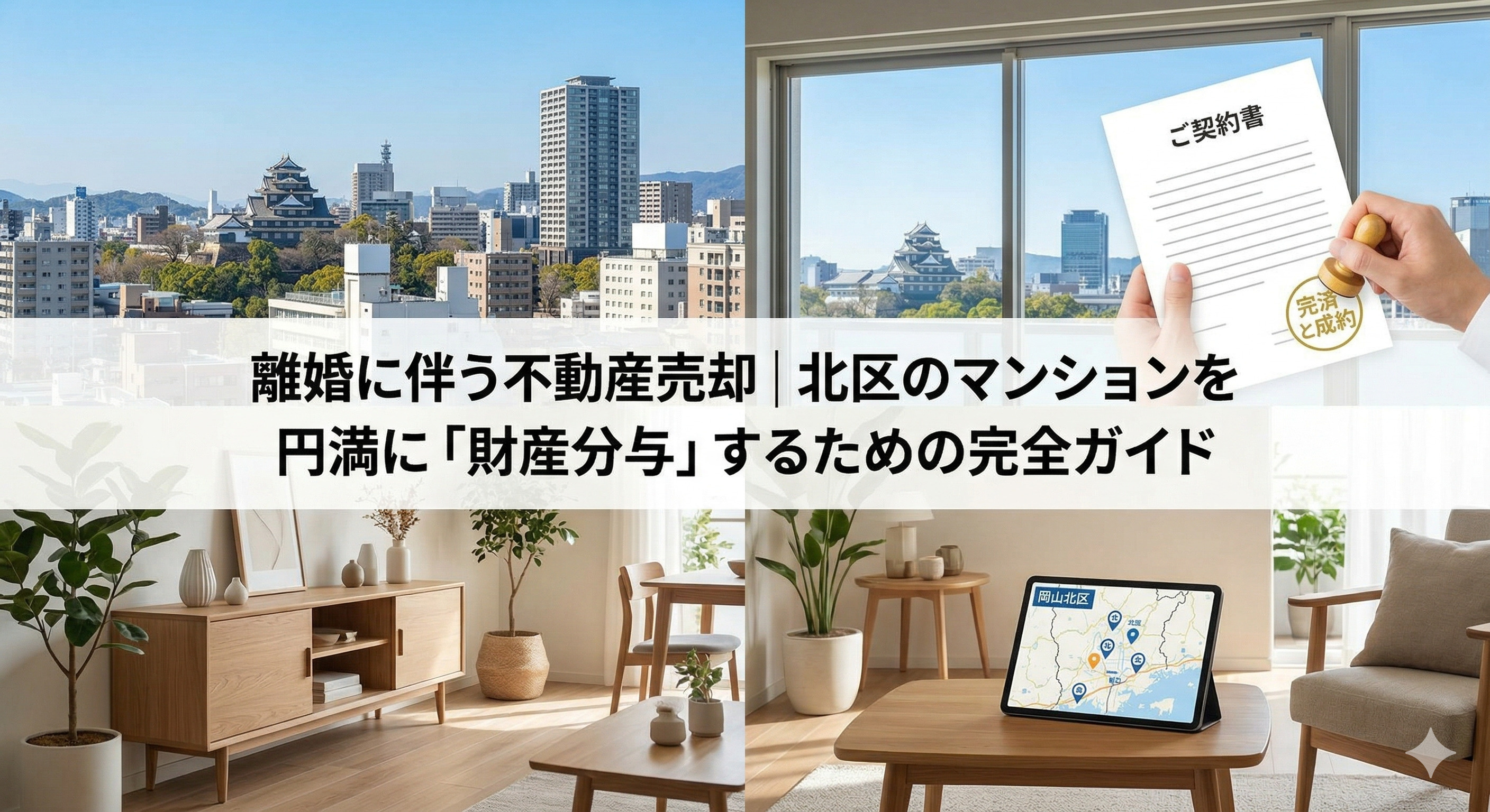 離婚に伴う不動産売却｜北区のマンションを 円満に「財産分与」するための完全ガイドの画像