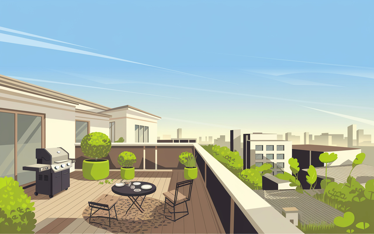 ルーフバルコニー付きの部屋で注意点は？バルコニーでバーベキュー可能か確認方法も解説の画像