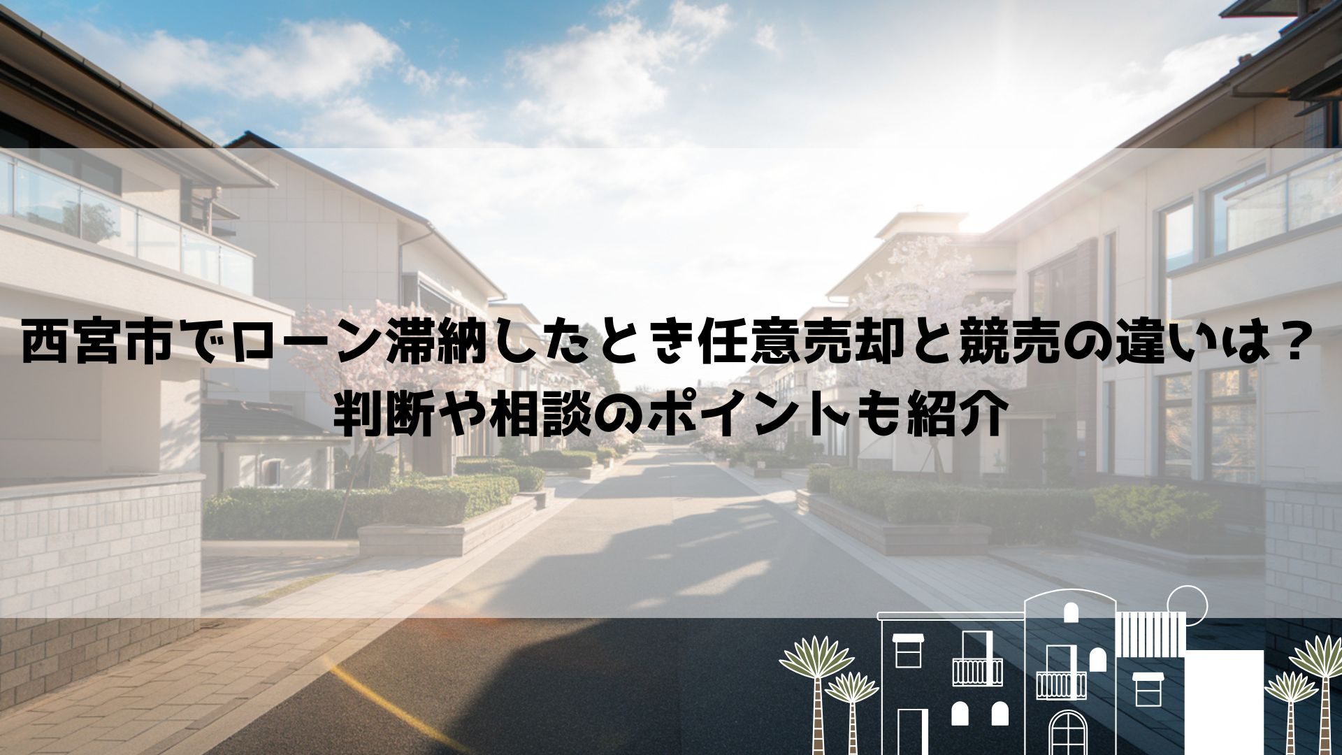 【2026年最新】西宮市でローン滞納したとき任意売却と競売の違いは？判断や相談のポイントも紹介の画像