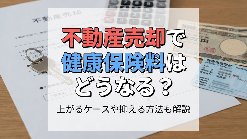 不動産売却で健康保険料はどうなる？上がるケースや抑える方法も解説