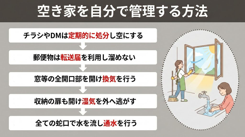 空き家を自分で管理する方法