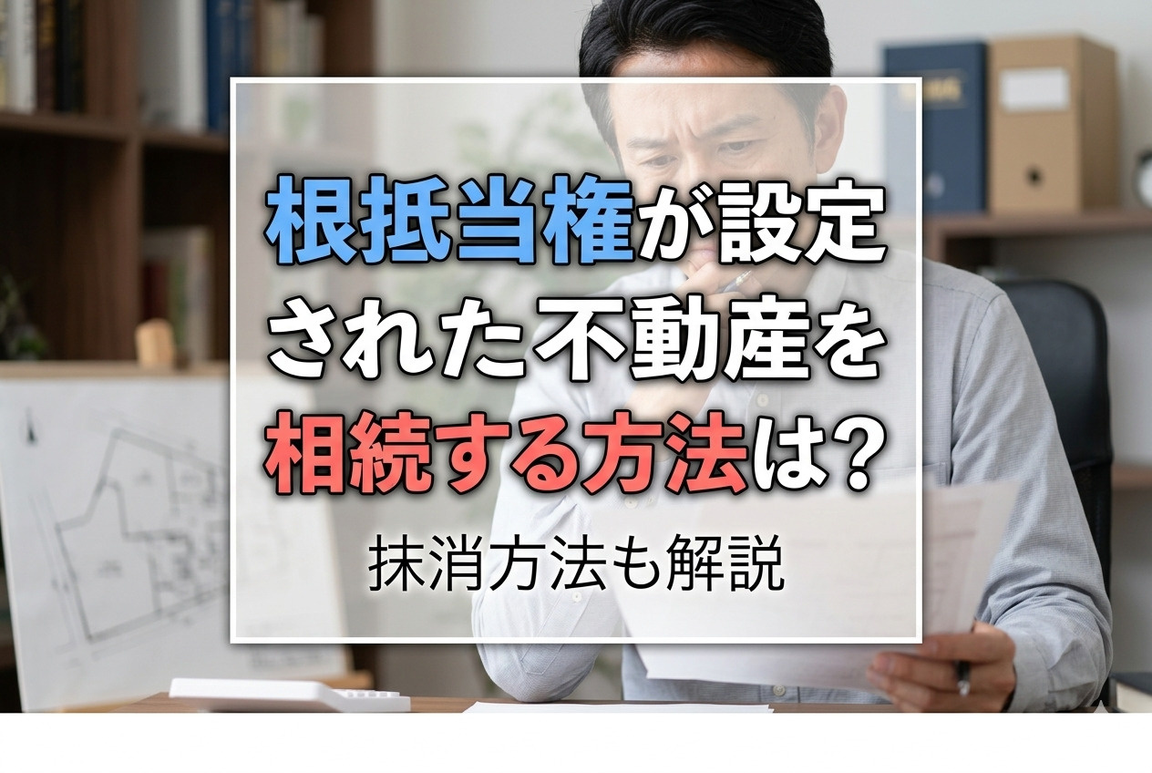 根抵当権の設定された不動産を相続する方法は？抹消方法も解説