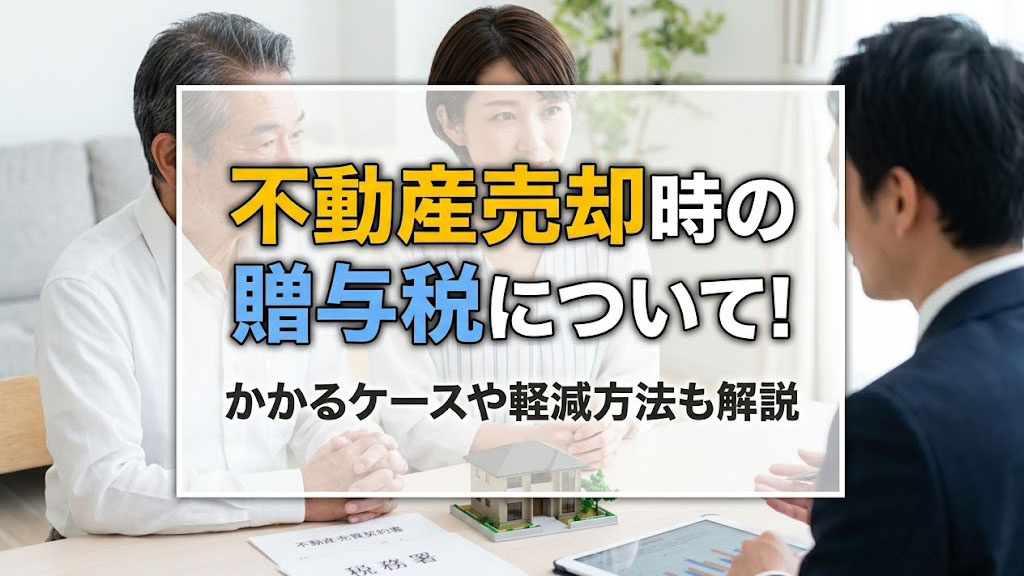 不動産売却時の贈与税について！かかるケースや軽減方法も解説の画像