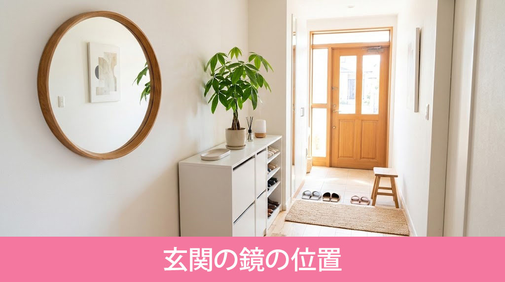 風水から考える運気アップに効果的な玄関の鏡の位置