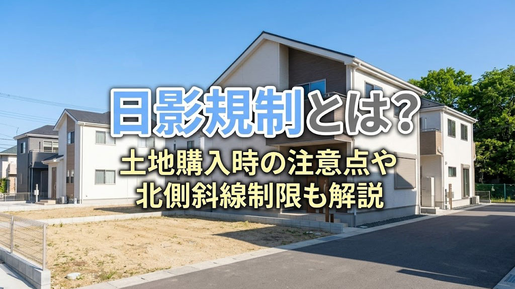 日影規制とは？土地購入時の注意点や北側斜線制限も解説の画像