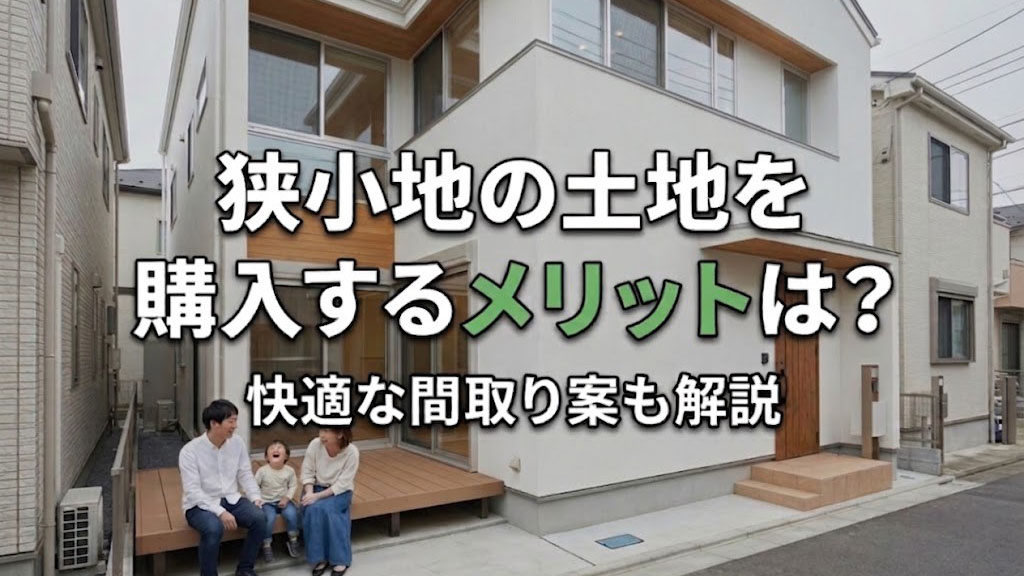 狭小地の土地を購入するメリットは？快適な間取り案も解説の画像