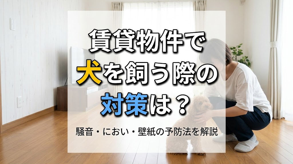 賃貸物件で犬を飼う際の対策は？騒音・におい・壁紙の予防法を解説の画像