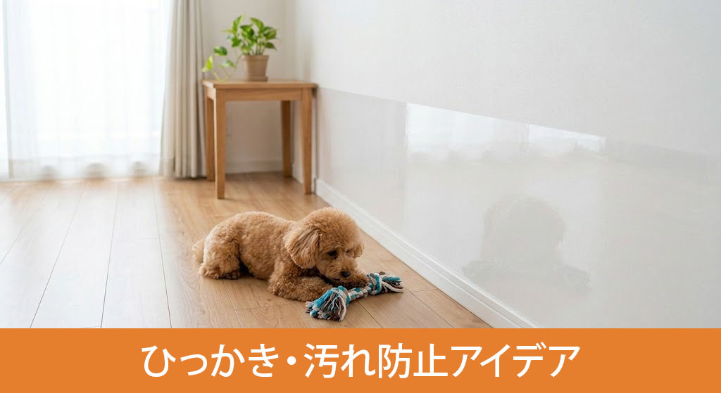 賃貸物件の壁紙を守る犬のひっかき・汚れ防止アイデア
