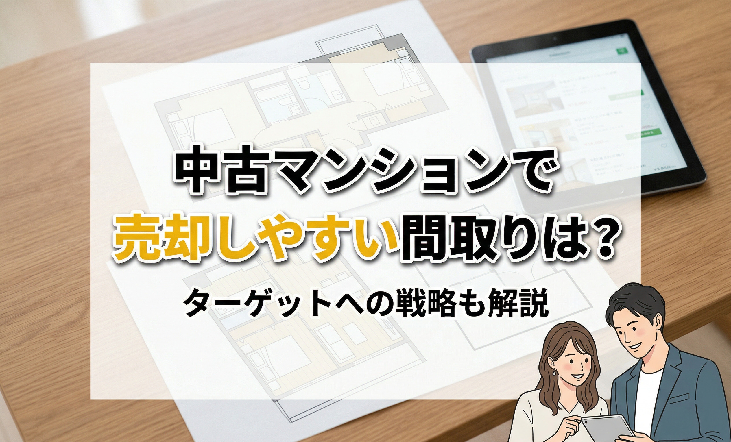 中古マンションで売却しやすい間取りは？ターゲットへの戦略も解説の画像