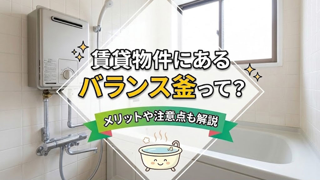 賃貸物件にあるバランス釜って？メリットや注意点も解説