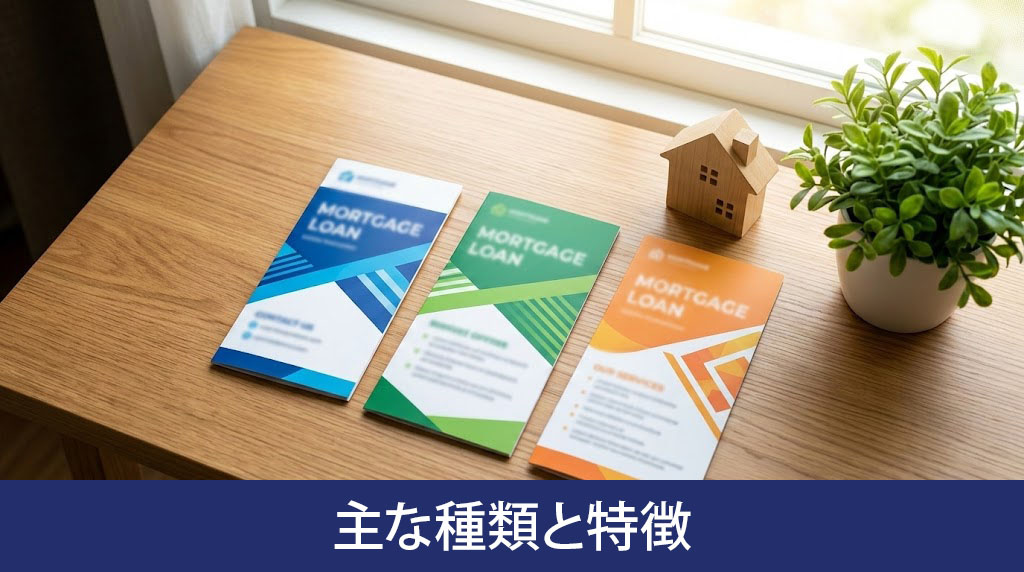 住宅ローンの主な種類と特徴