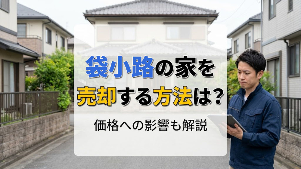 袋小路の家を売却する方法は？価格への影響も解説の画像