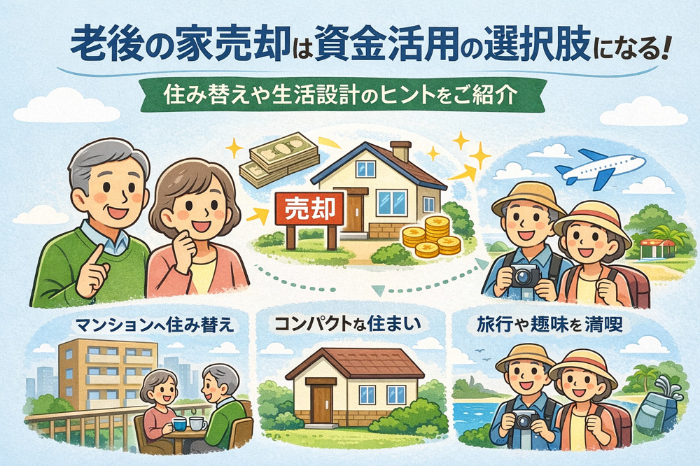 老後の家売却は資金活用の選択肢になる！住み替えや生活設計のヒントをご紹介の画像
