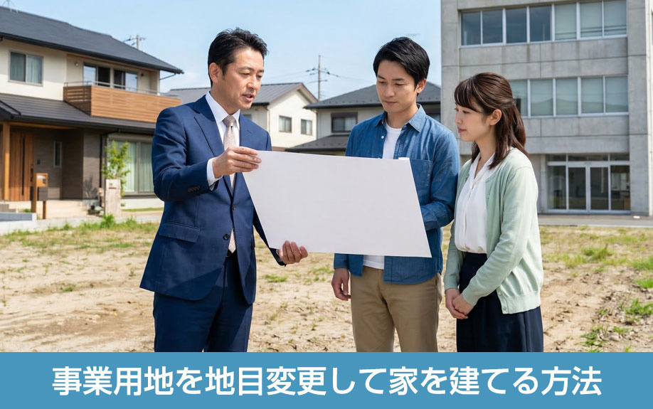 事業用地を地目変更して家を建てる方法