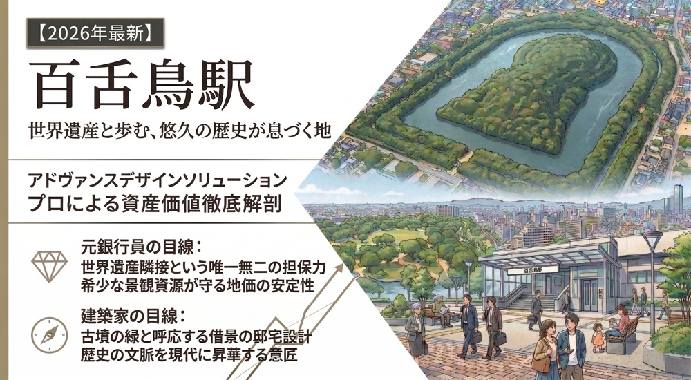 【百舌鳥駅編】世界遺産の杜に抱かれる「静謐の極み」。悠久の歴史を資産に変える永住の地【2026年最新】の画像