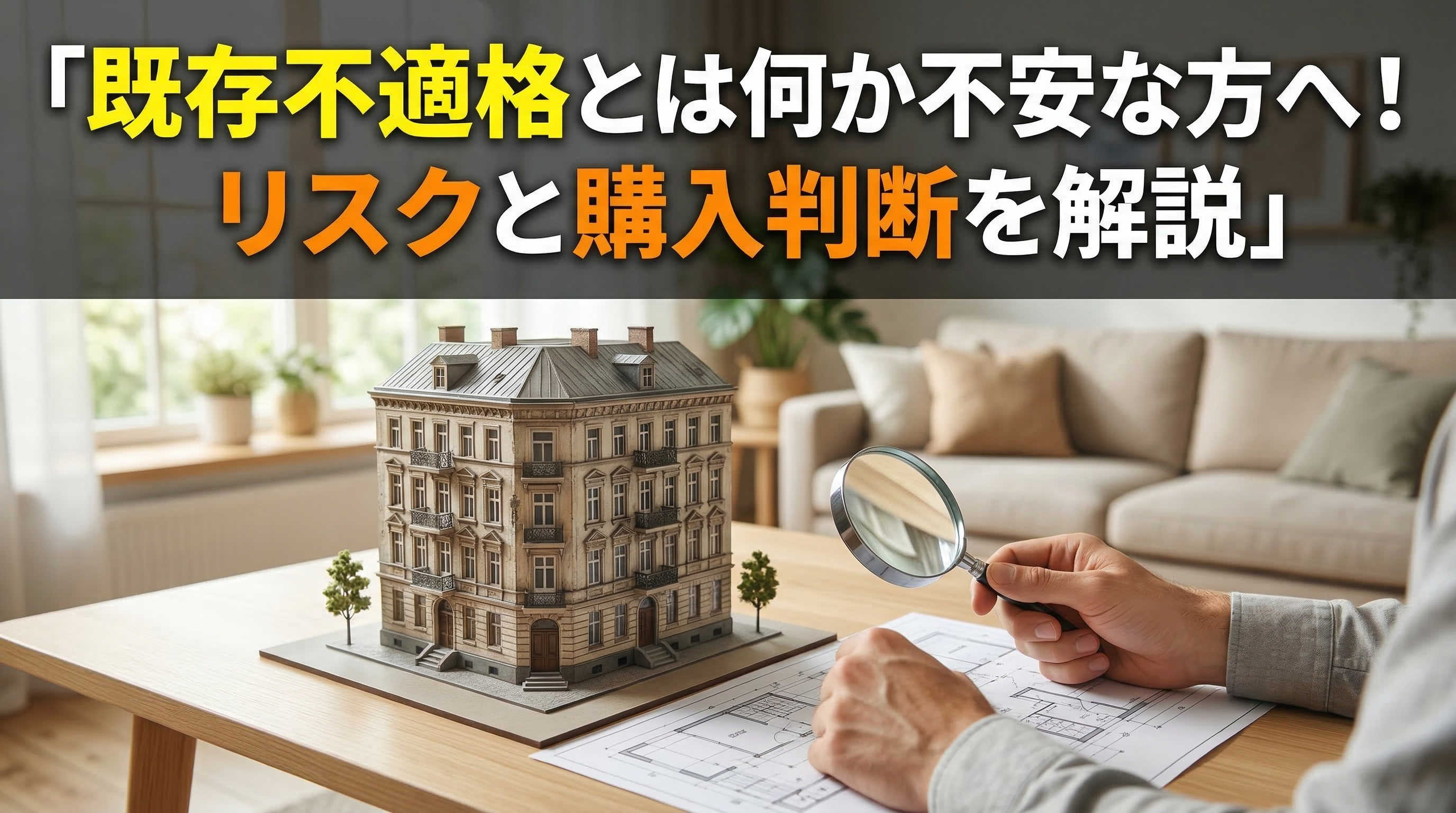 既存不適格とは何か不安な方へ！リスクと購入判断を解説の画像