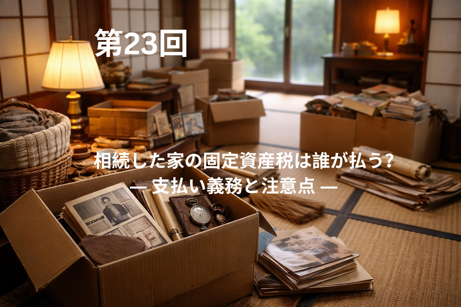 相続した家の固定資産税は誰が払う？  ― 支払い義務と注意点 ―の画像