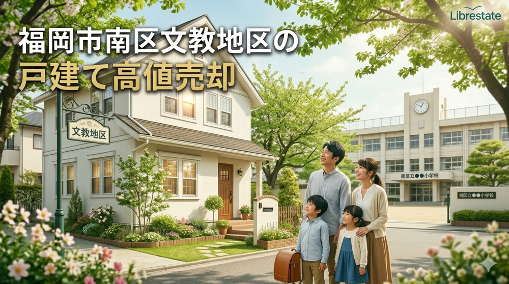 福岡市南区文教地区の戸建て高値売却の画像