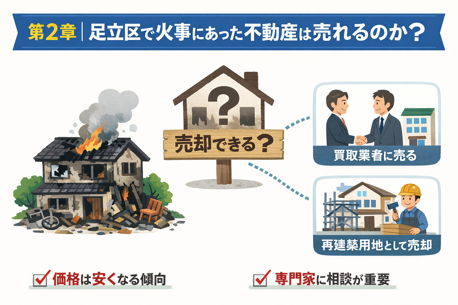 火災物件は売れるのかを解説