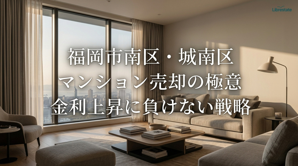 福岡市南区・城南区マンション売却極意｜金利上昇出口戦略の画像