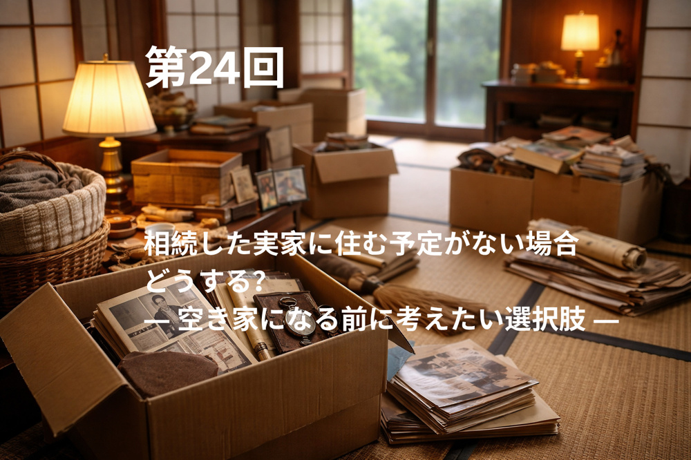 相続した実家に住む予定がない場合どうする？  ― 空き家になる前に考えたい選択肢 ―の画像