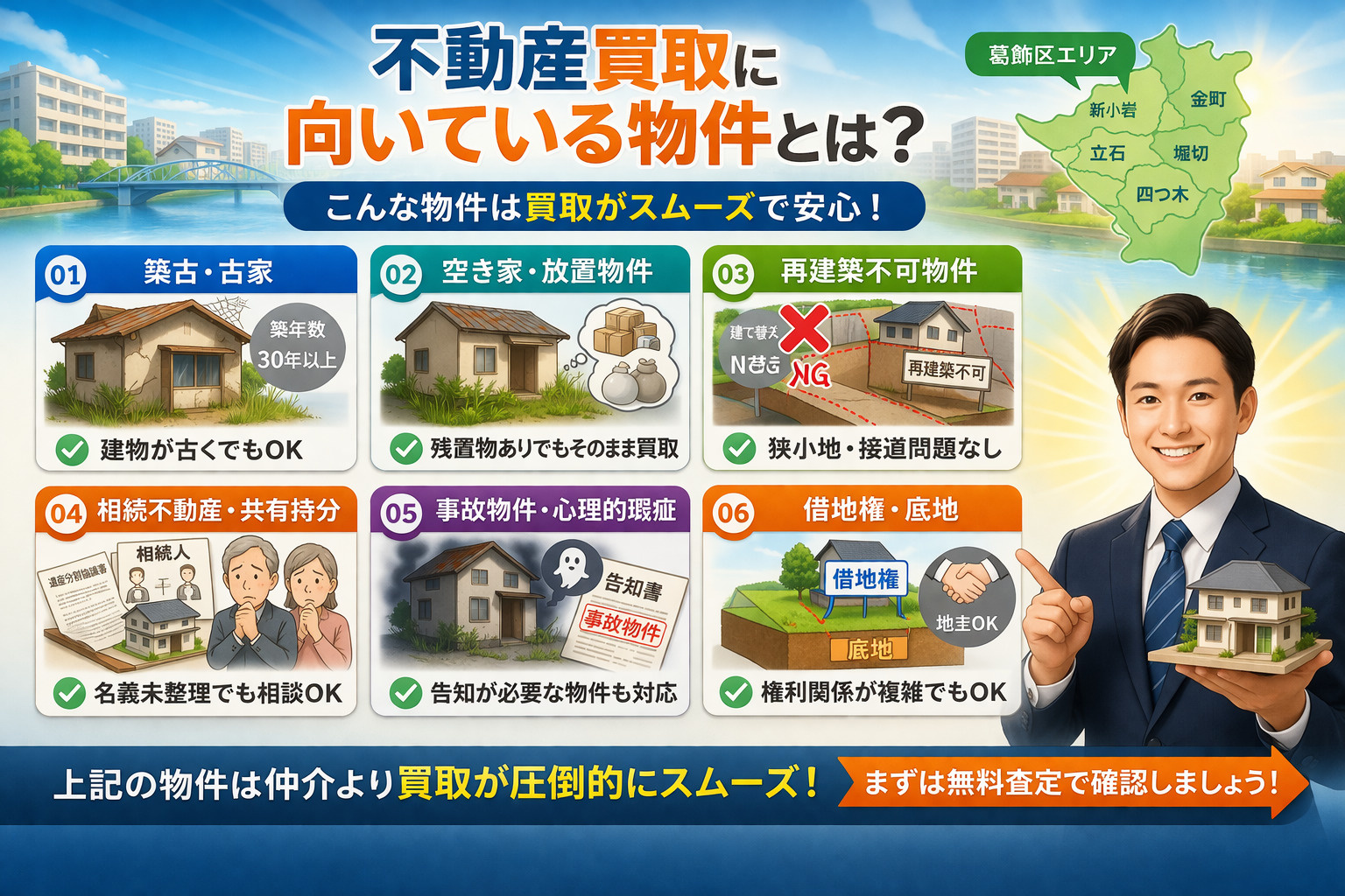 不動産買取に向いている物件の特徴