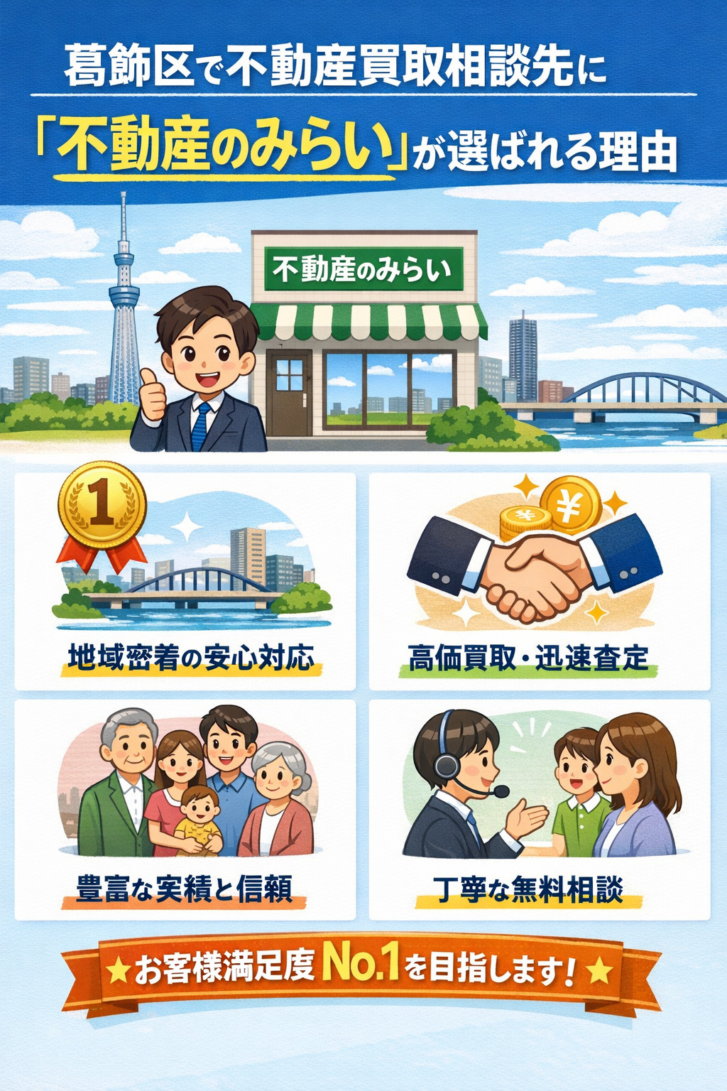不動産のみらいが選ばれる理由（葛飾区）