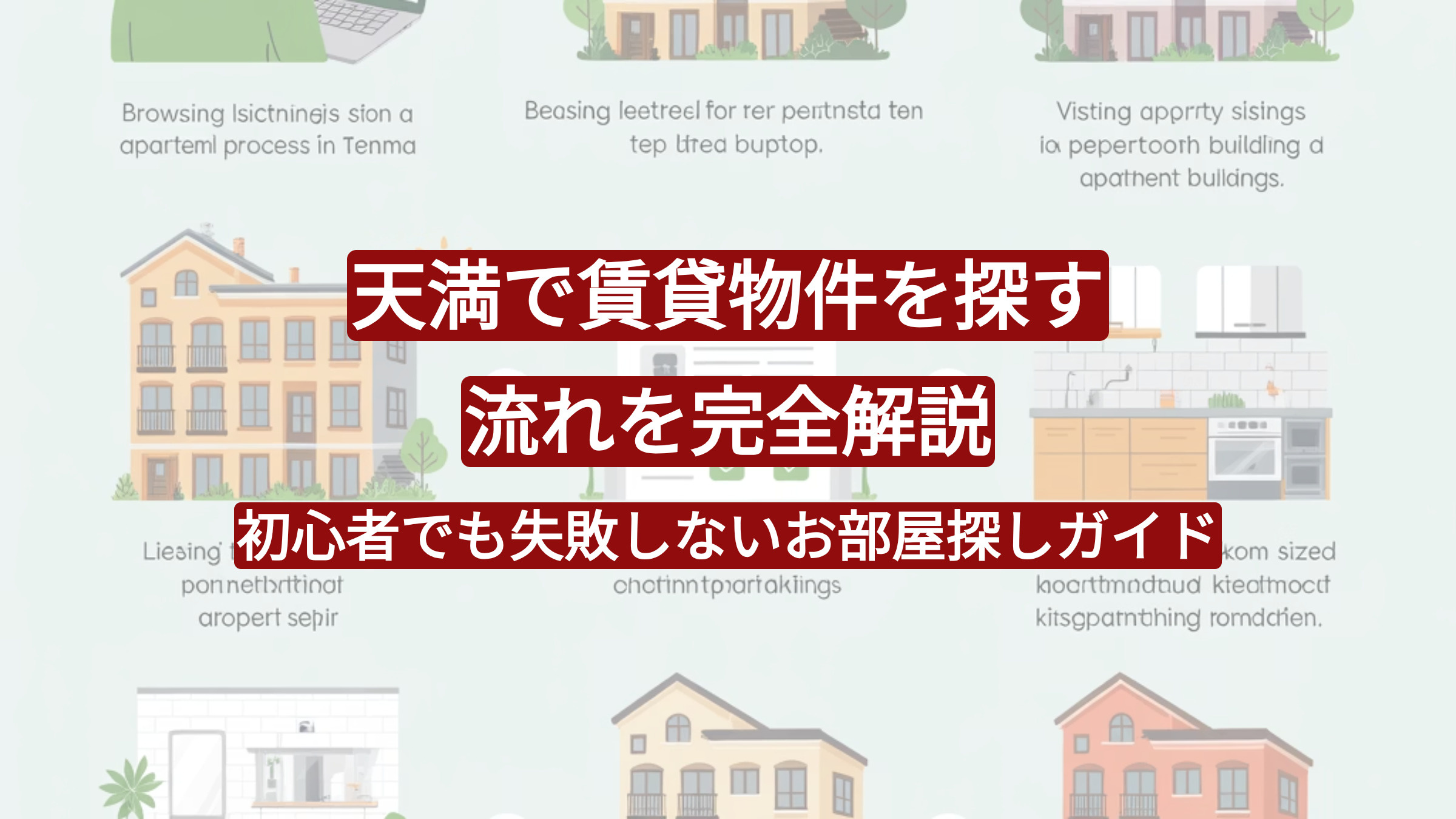 天満で賃貸物件を探す流れを完全解説｜初心者でも失敗しないお部屋探しガイドの画像