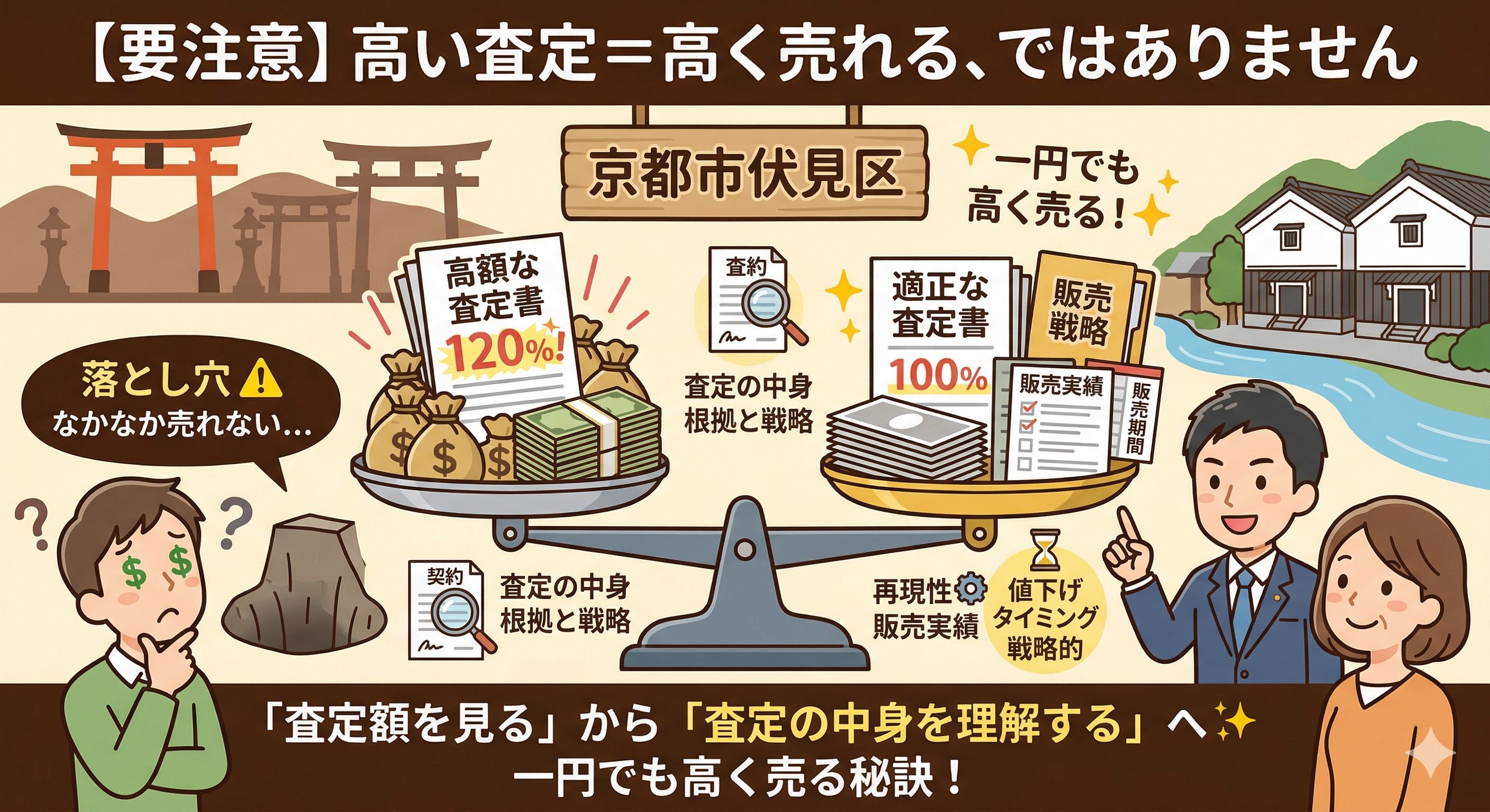 【要注意】高い査定＝高く売れる、ではありません｜京都市伏見区で一円でも高く売るための考え方の画像