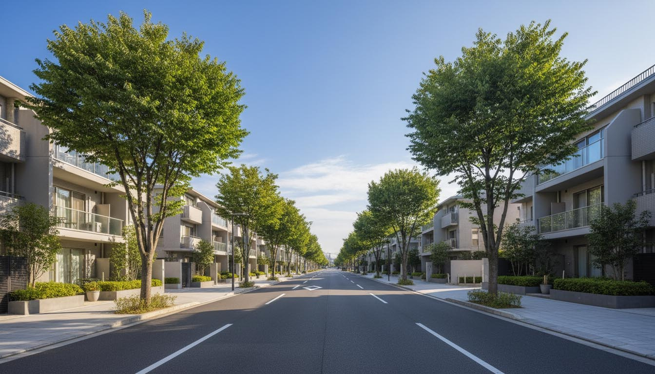 賃貸需要が高く安定した住環境が広がる芦屋・西宮の街並みイメージ