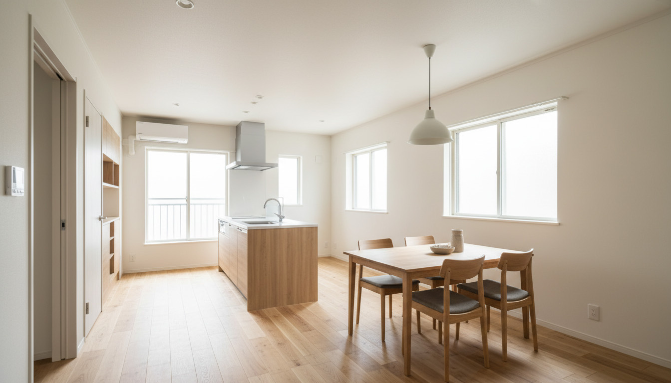 築古物件をリノベーションして付加価値を高めた洗練された内装のイメージ