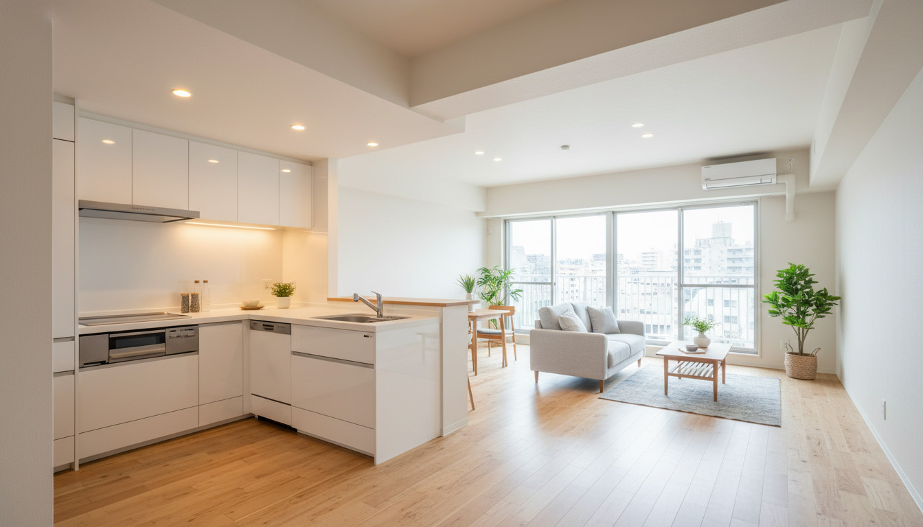 高翔の技術で水回りを一新し、清潔感と機能性が向上した賃貸物件の室内