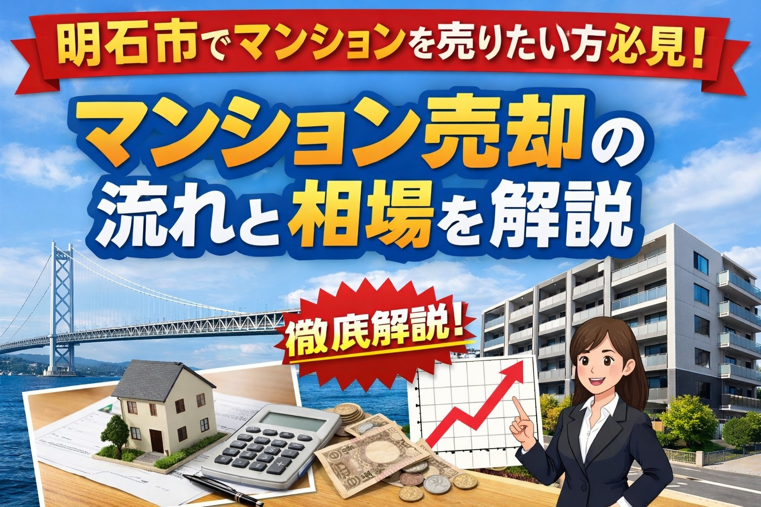 明石市でマンションを売りたい方必見!マンション売却の流れと相場を解説の画像