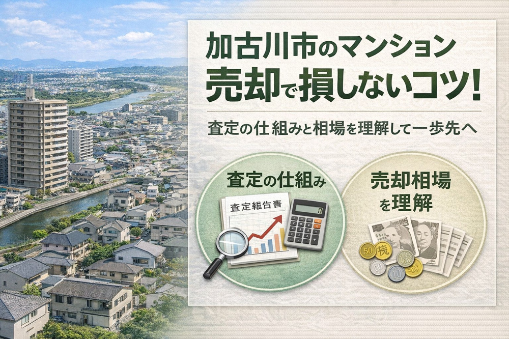 加古川市のマンション売却で損しないコツ！査定の仕組みと相場を理解して一歩先への画像